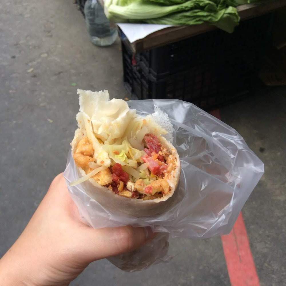 台湾 野菜たっぷりでヘルシーな 潤餅 ルンビン を食べました オススメ朝ごはん